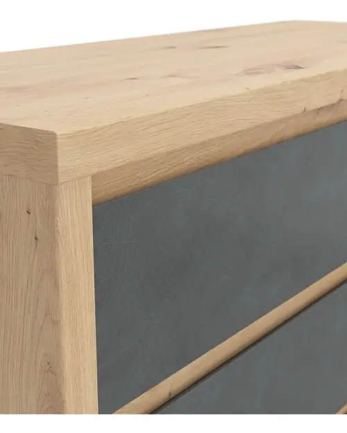 Cómoda Larios 105 cm con 4 cajones roble artisan/matera