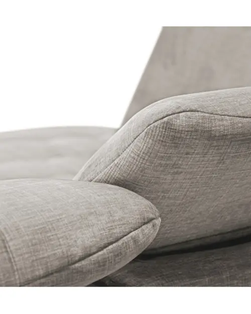 Narożnik lewostronny Aragon rozkładany z zagłówkami i regulowanym siedziskiem beżowy