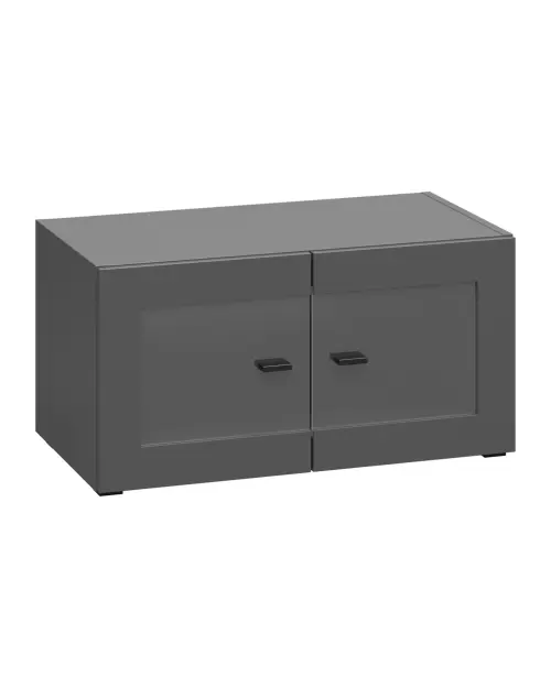 Vitrina System 64 con 2 puertas grafito