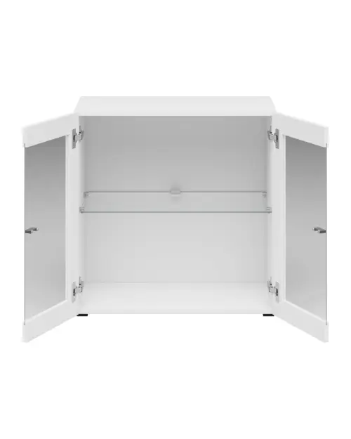 Vitrina System 64 de 2 puertas blanca
