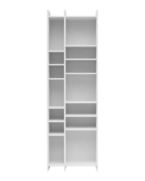 Estantería Lenny 60 cm con 12 estantes blanca