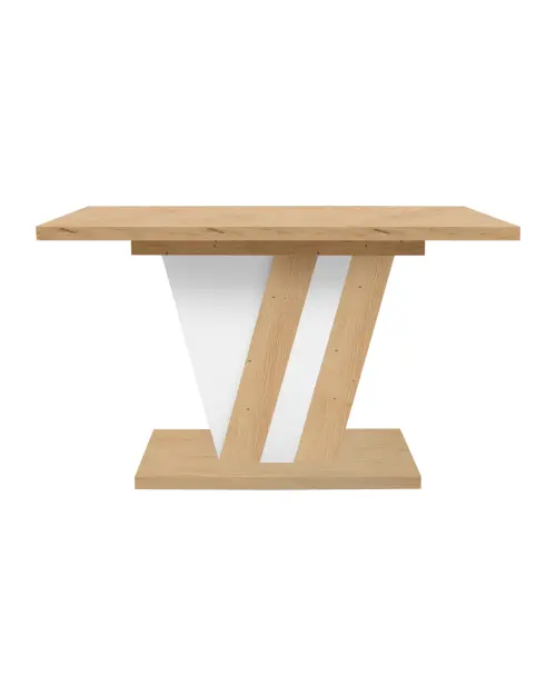 Extendable table Zatar 125/170x75 artisan oak/white