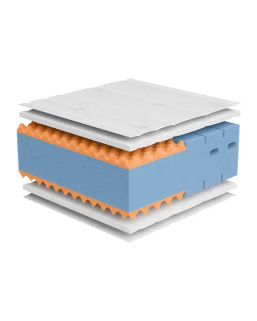 Colchón de espuma Mildos 140x200 H3 con iones de plata