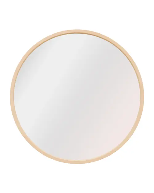 Espejo de pared en marco Circle 64,5 cm redondo marrón