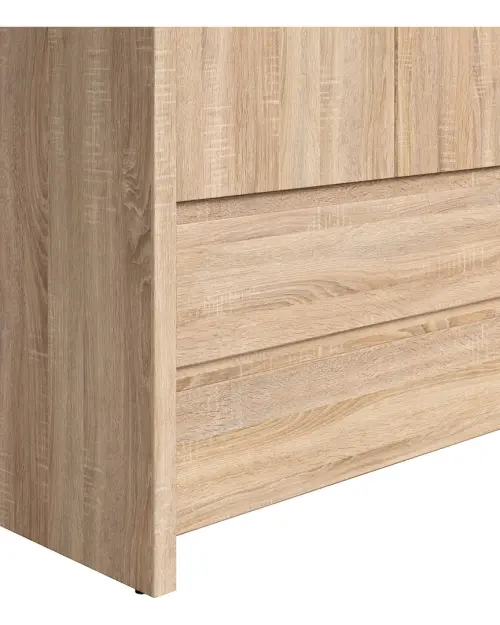 Шафа дводверна Kaspian 90 см із шухлядами дуб сонома