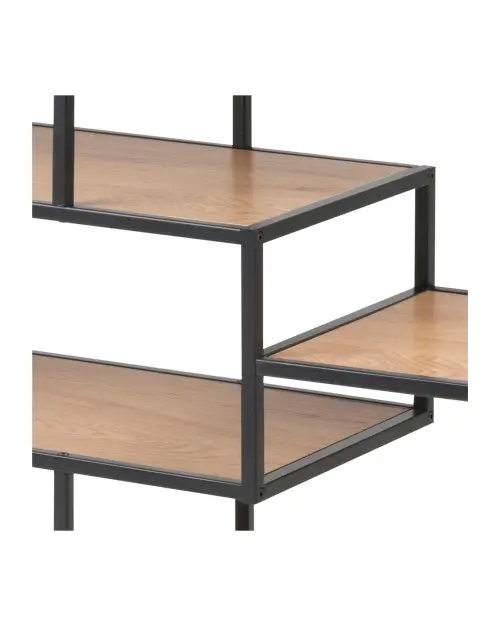 Estantería Seaford 114 cm con 4 estantes roble salvaje mate