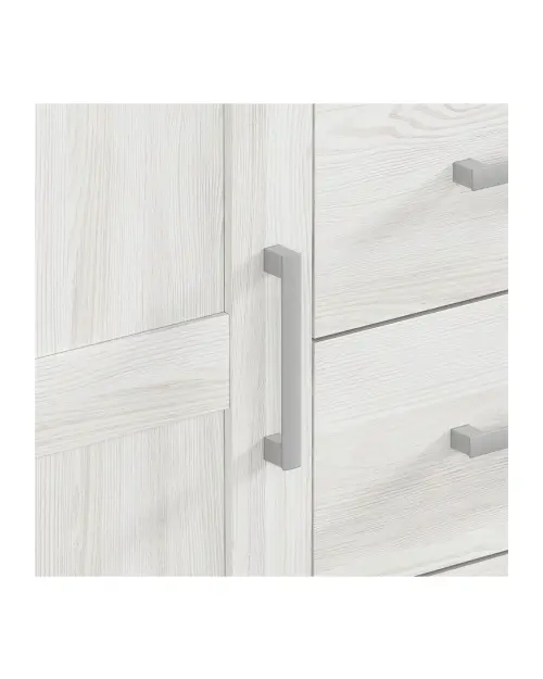 Cómoda Romance 93 cm con puertas y 4 cajones alerce sibiu claro