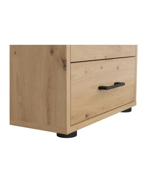 Cajonera Space Office 50 cm con 4 cajones roble artisan