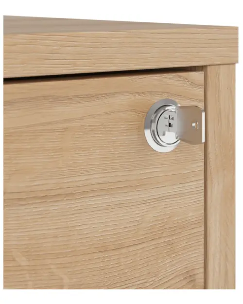 Cajonera Space Office 42 cm con 3 cajones roble artisan