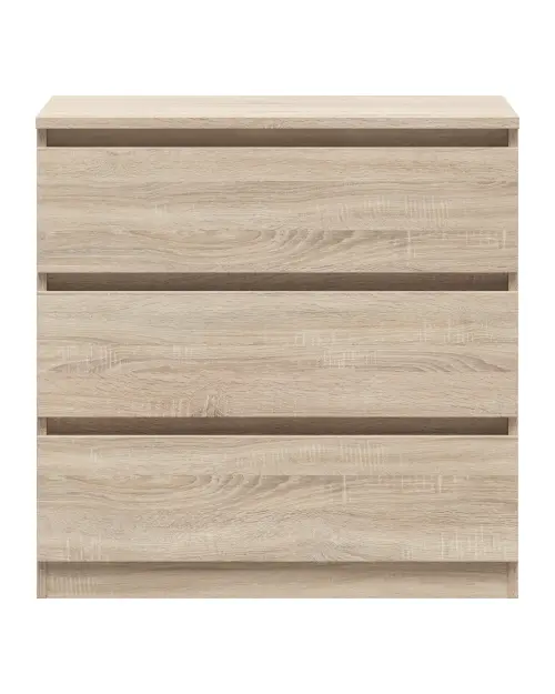 Cómoda Tetrix 75 cm con 3 cajones roble sonoma