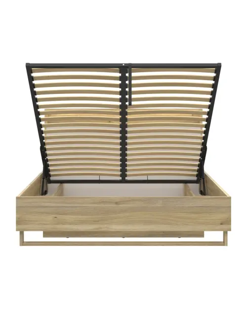 Кровать Dalva 160x200 с основанием и ящиком дуб маувелла/кашемир