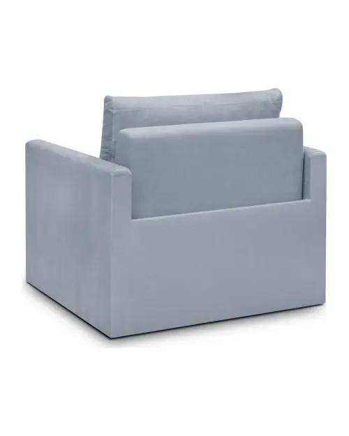 Диван односпальный раскладной Bunio с ящиком серый