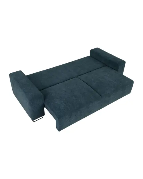 Диван трехместный Kizo раскладной бирюзовый