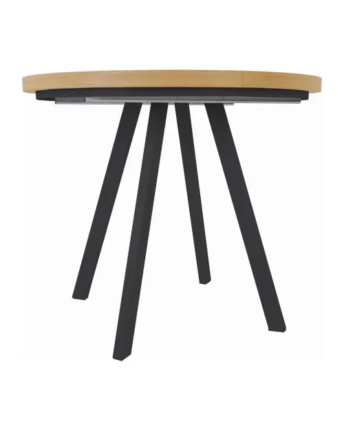 Extendable table Pares artisan oak/black 90-180x90