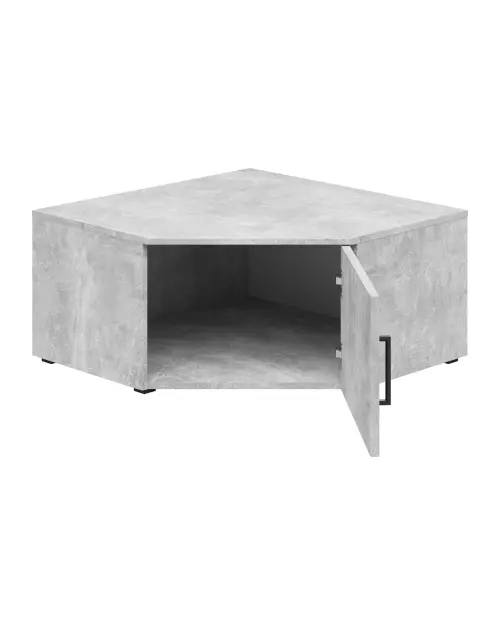 Estantería de esquina MultiDo 71,5x71,5 cm con puertas atelier claro