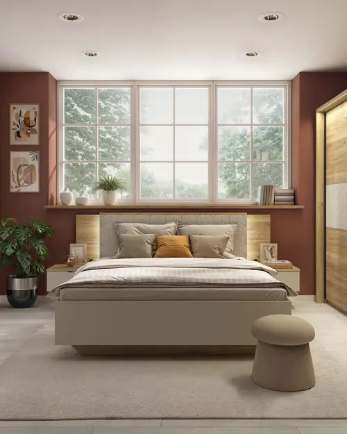 Listón decorativo para armario Glamour con LED (passe-partout) roble mauvella