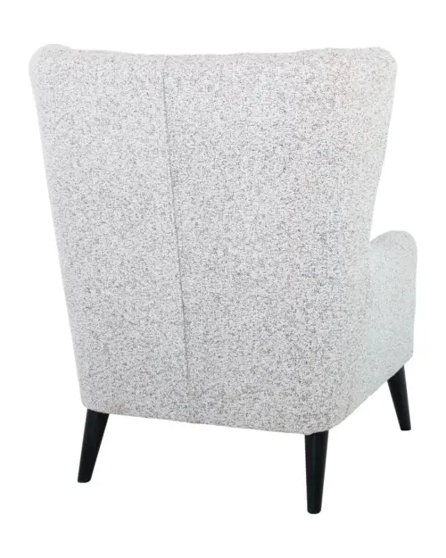 Sillón orejero Casey trenzado beige