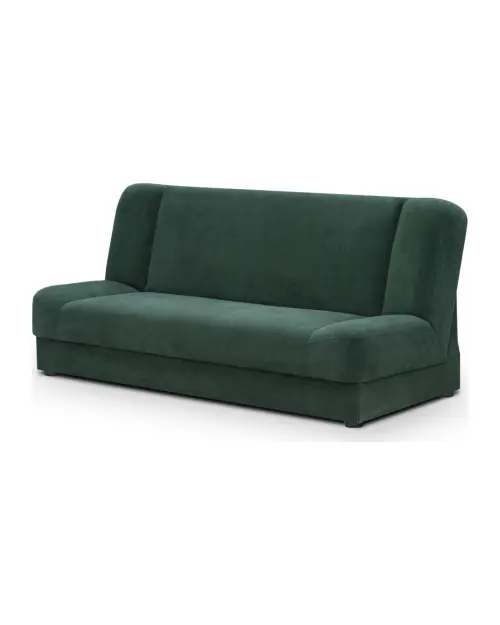 Three-seater sofa bed Lami with storage green