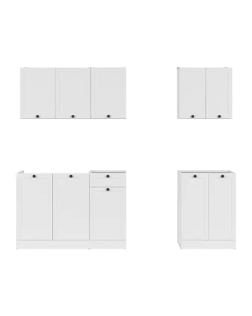 Zestaw kuchenny Junona Line A 180 cm biały bez blatu