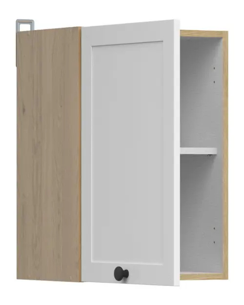 Armario de cocina superior Junona Line 40 cm con puerta izquierda/derecha roble bernstein/blanco