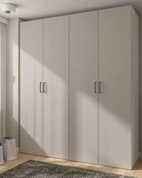 Модульна шафа Flex 200 см з 4 дверима кашемір