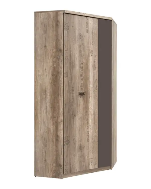 Armario de esquina Malcolm 96x96 cm roble canyon monument estampado/gris wolframio