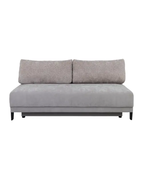 Trzyosobowa sofa rozkładana Sentila z pojemnikiem, beżowa