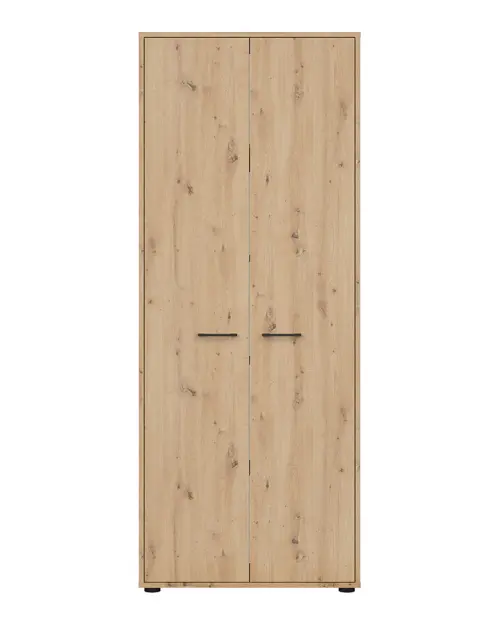 Armario de dos puertas Space Office 80 cm roble artisan