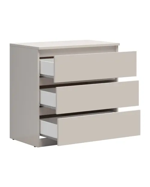 Cómoda Tetrix 75 cm con 3 cajones cachemira