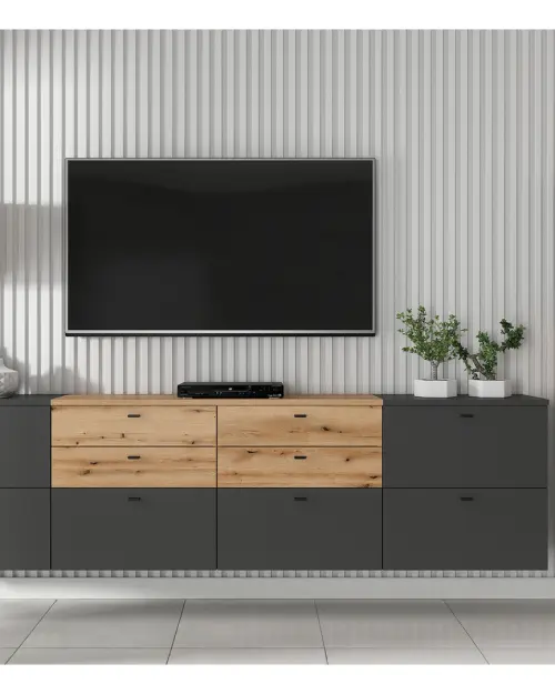 Cómoda System 64 con 2 cajones roble coast evoke