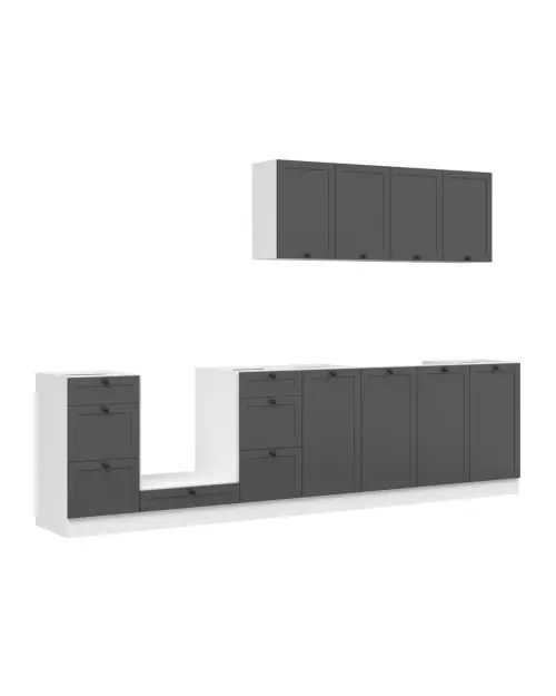 Zestaw kuchenny Junona Line 300 cm grafit