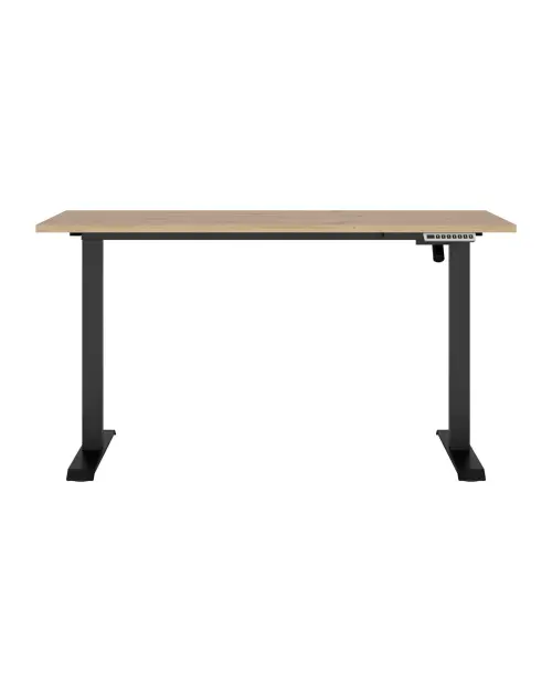 Escritorio Space Office 140 cm con regulación eléctrica roble artisan