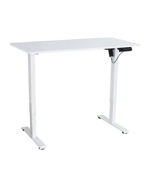 Gaming desk Emil 2 with electric adjustment 120 cm white