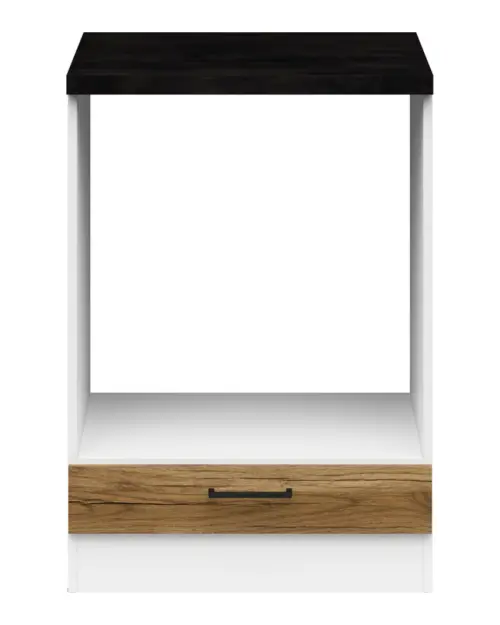 Mueble de cocina para horno encastrable Junona Line 60 cm roble delano claro con encimera