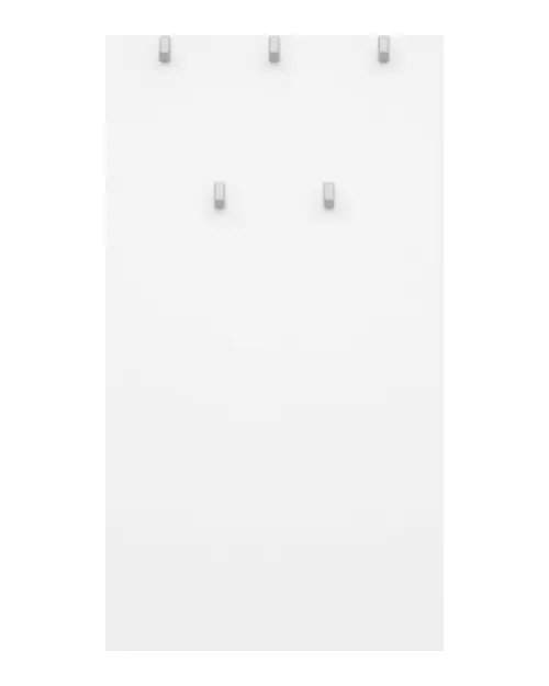 Perchero de pared para recibidor Nepo Plus blanco