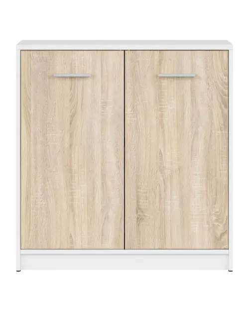 Armario Nepo Plus 80 cm de dos puertas blanco/roble sonoma