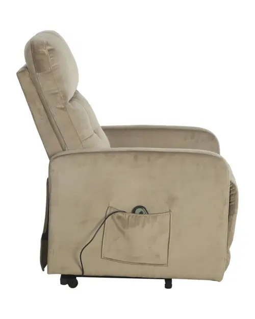 Tradycyjny fotel Grand z funkcją relax beżowy