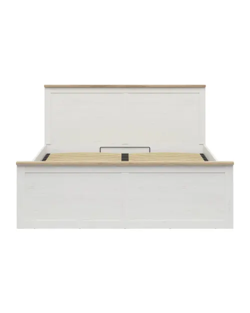 Cama Loksa B 180x200 con somier y arcón pino andersen blanco