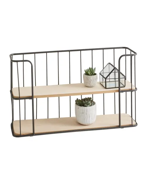 Estante de pared Jens negro