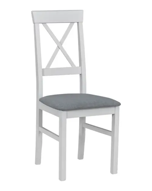 Silla tapizada Alla 3 blanco-gris