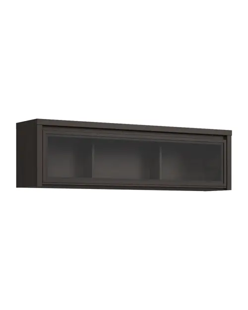 Vitrina suspendida Kaspian 144 cm con puertas wenge