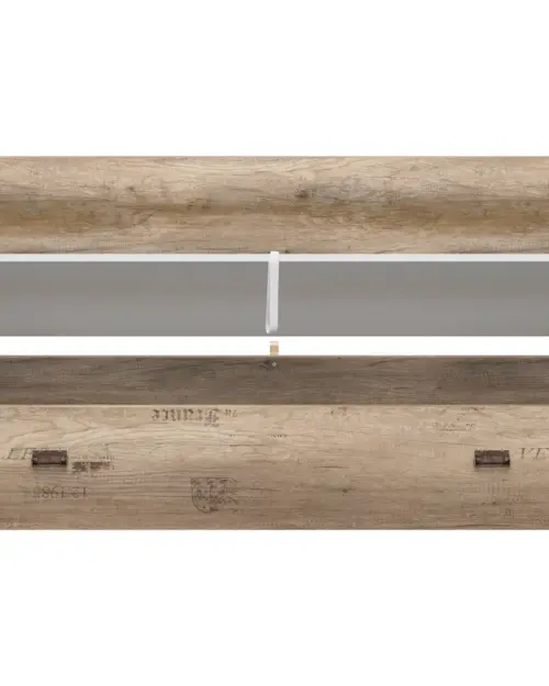 Estructura de cama Malcolm 80-160x200 extensible con contenedor roble canyon monument