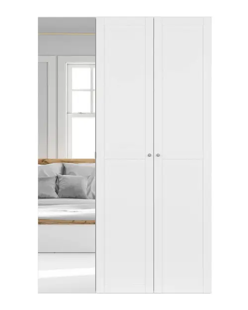 Armario modular Flex 150 cm con puertas y espejo blanco