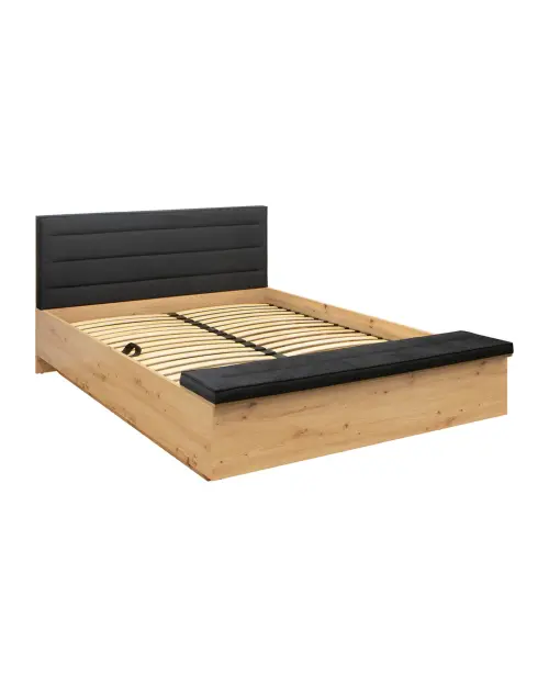 Ліжко Ostia 160x200 з каркасом та нішею дуб артизан