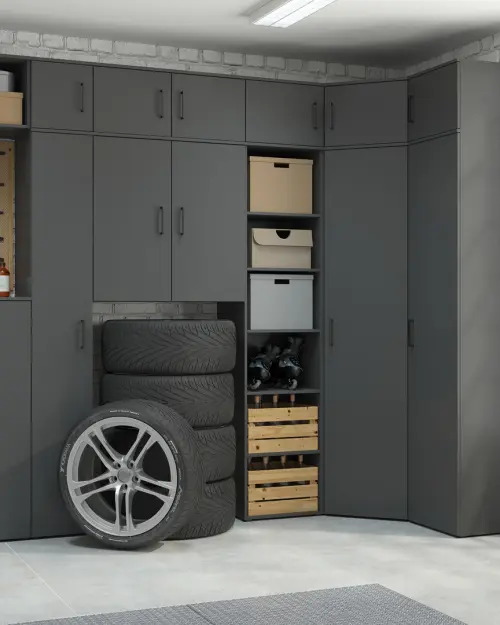 Estantería MultiDo 45 cm con puertas atelier claro