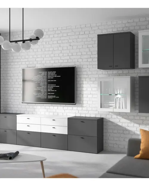 Cómoda System 64 con 2 cajones blanca