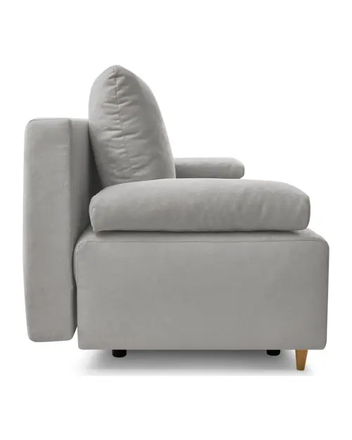 Three-seater sofa Sun with sleeping function and storage grey