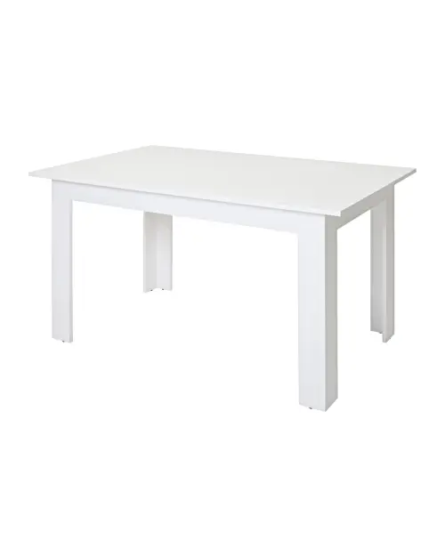 Rectangular table STO/138 BIS 137x80 alpine white