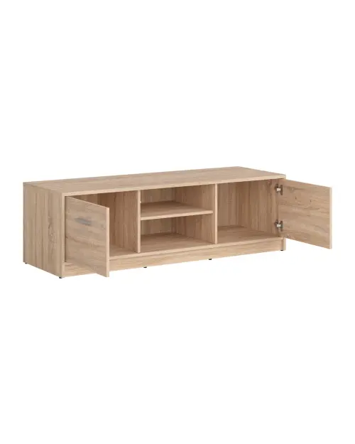 Mueble RTV Nepo Plus 138 cm con 2 puertas y estante roble sonoma