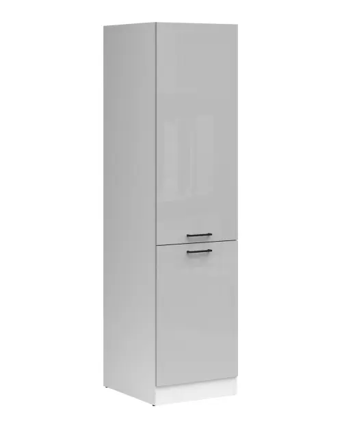 Mueble bajo de cocina Junona Line 50 cm alto izquierdo gris claro brillo